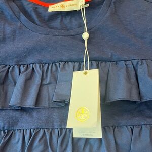 Tory Burch Lennox Ruffle Tee
